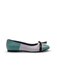 Adia Ballet Flats - Aquamarine Crocodile
