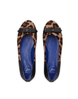 Alexis Ballet Flats - Onyx Ostrich Leopard