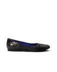 Freddi Ballet Flats - Eclipse Ostrich Reptile