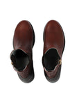 Margaret Ankle Boots - Mocha Ostrich