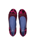 Alexis Ballet Flats - Bordeaux & Fuchsia Leopard