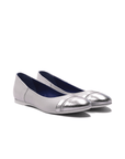 Freddi Ballet Flats - White Crocodile