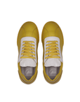 Nia Sneakers - Canary & White Crocodile