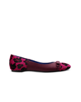 Alexis Ballet Flats - Bordeaux & Fuchsia Leopard
