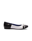 Alexis Ballet Flats - Black & White Crocodile