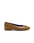 Ann Loafer Flats - Tan Crocodile