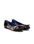 Adia Ballet Flats - Black Crocodile Python