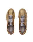 Nia Sneakers - Gold & Silver Crocodile