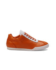Nia Sneakers - Orange & White Python