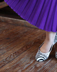 Freddi Ballet Flats - Zebra Python