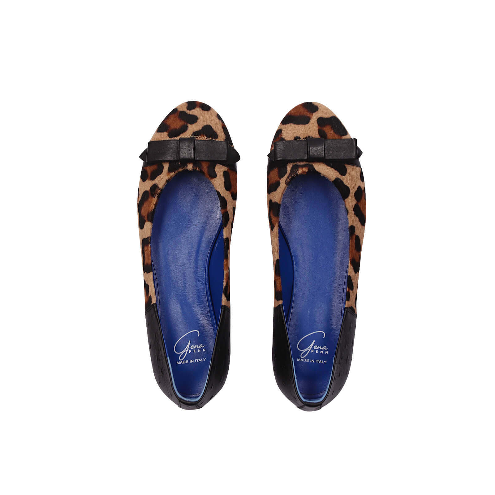 Alexis Ballet Flats - Onyx Ostrich Leopard