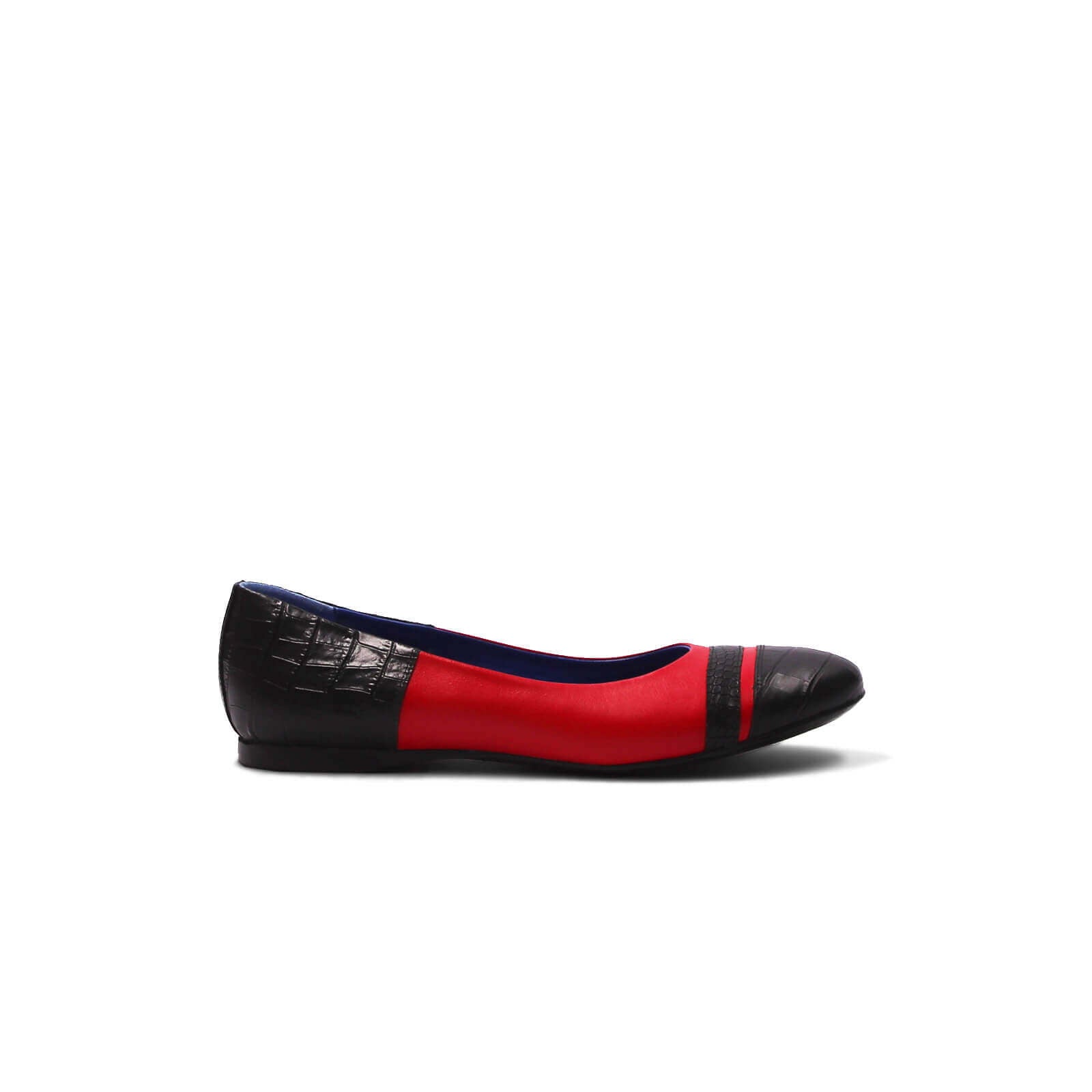 Freddi Ballet Flats - Cardinal Noir Crocodile