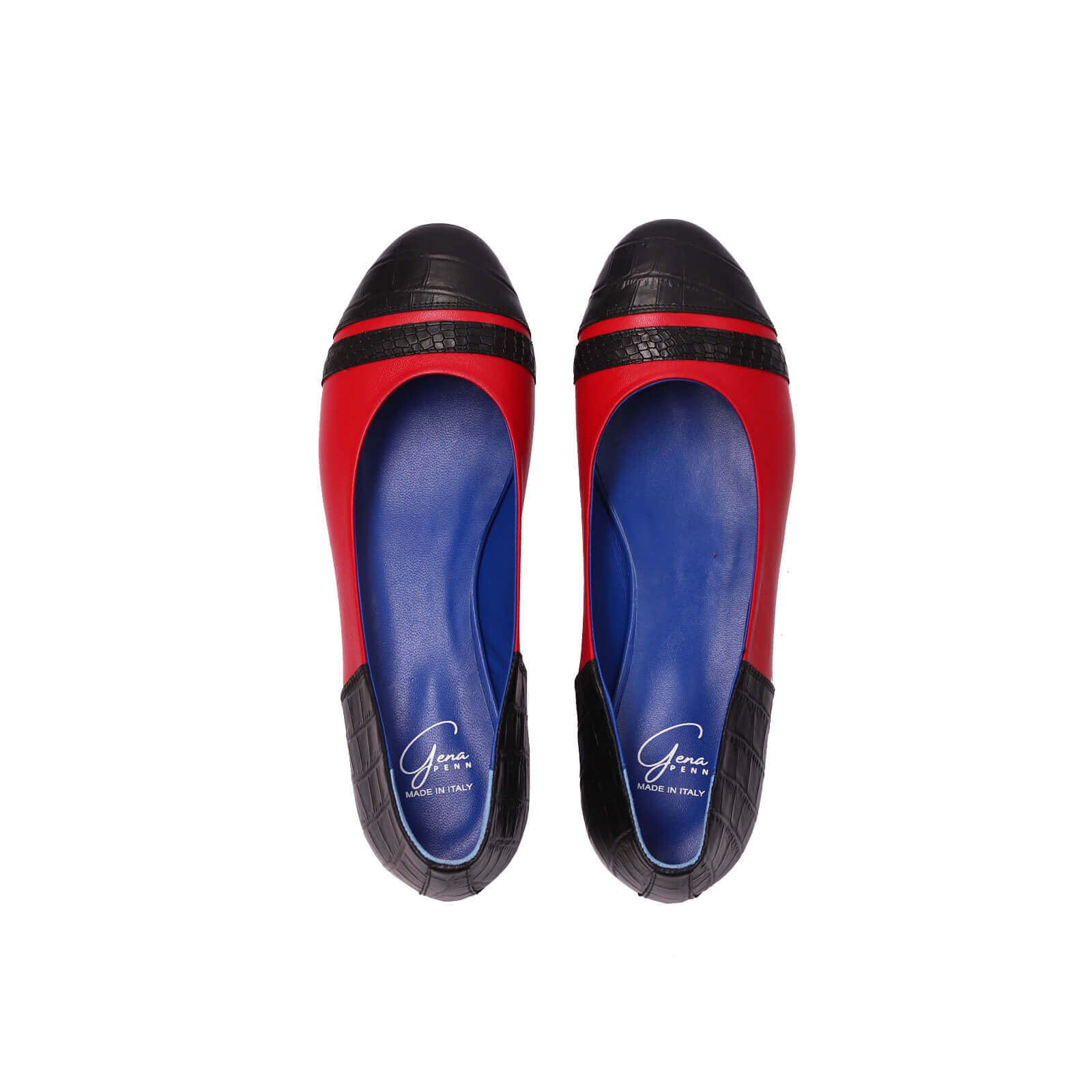 Freddi Ballet Flats - Cardinal Noir Crocodile