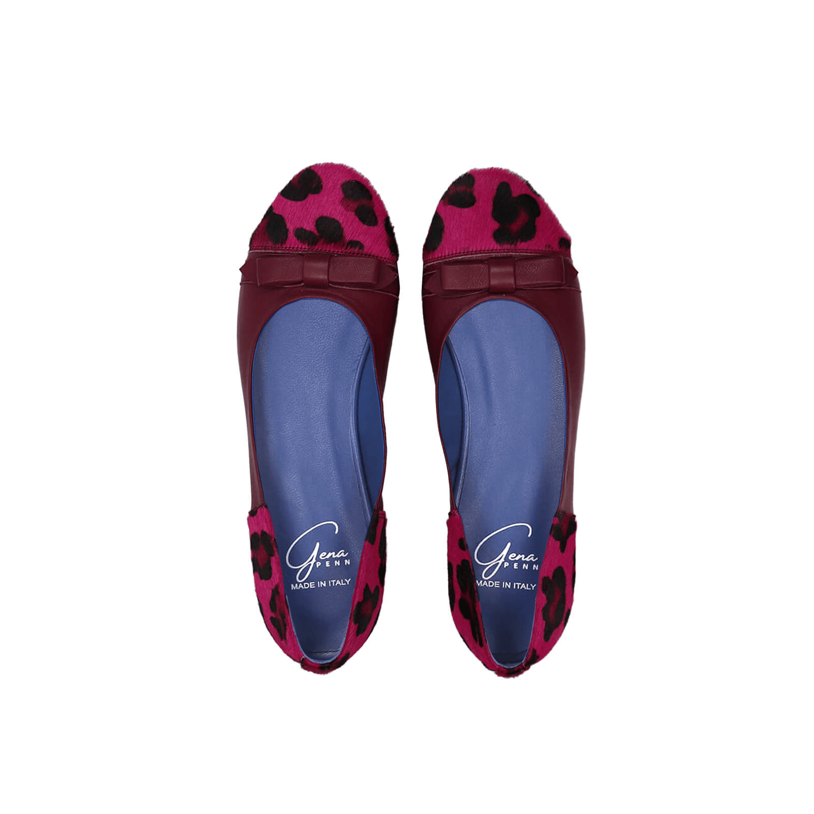 Alexis Ballet Flats - Bordeaux & Fuchsia Leopard