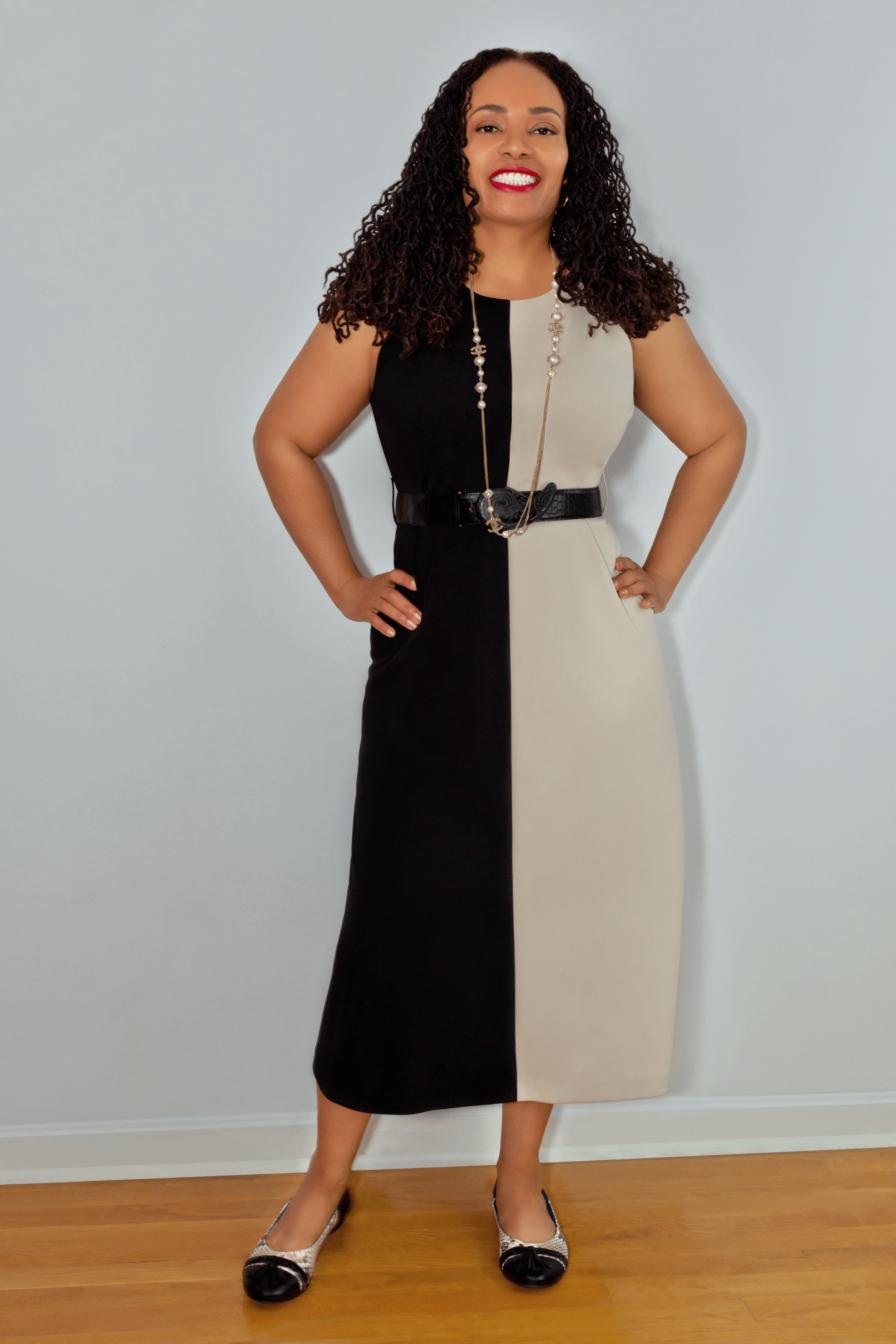 Adia Ballet Flats - Black Crocodile Python