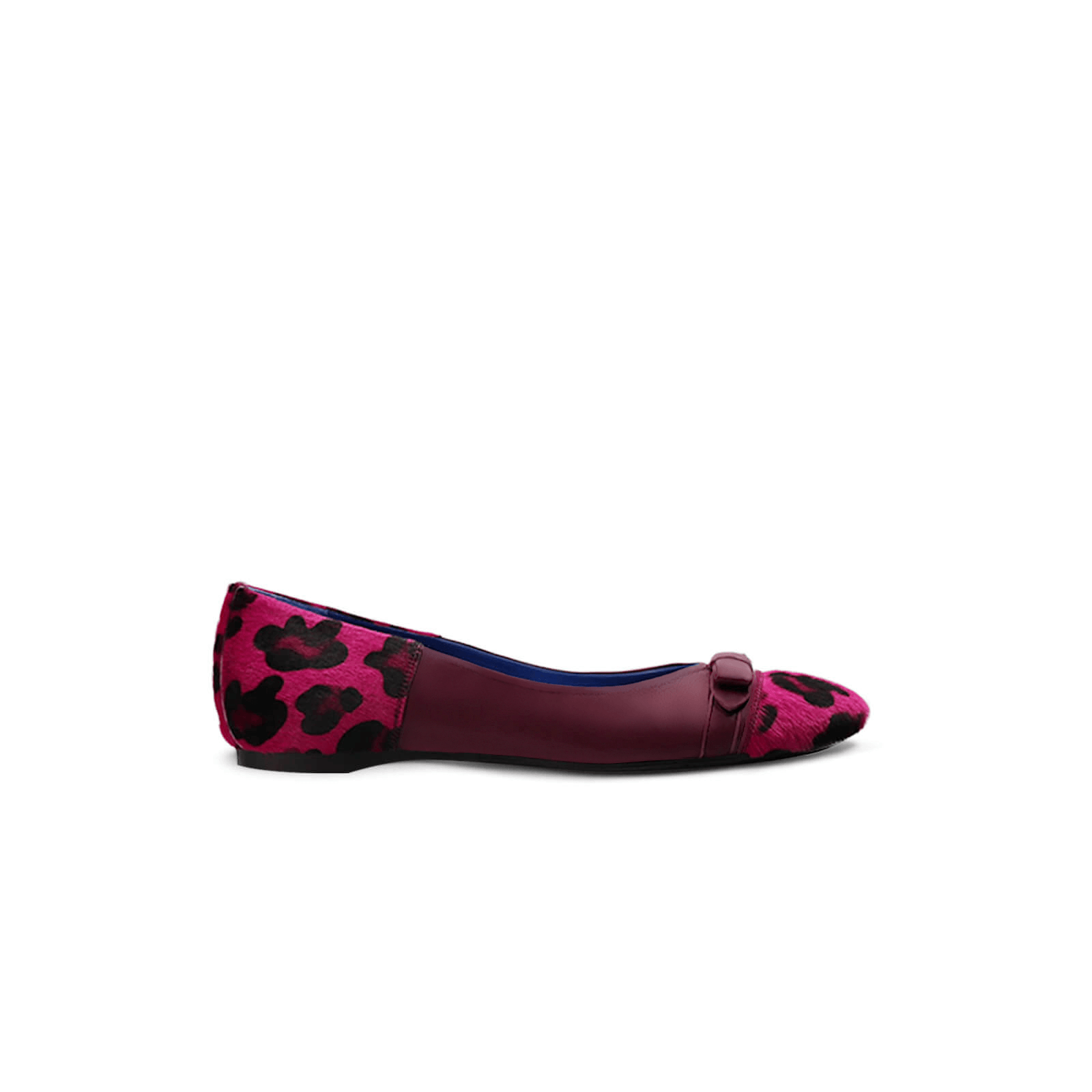Alexis Ballet Flats - Bordeaux & Fuchsia Leopard
