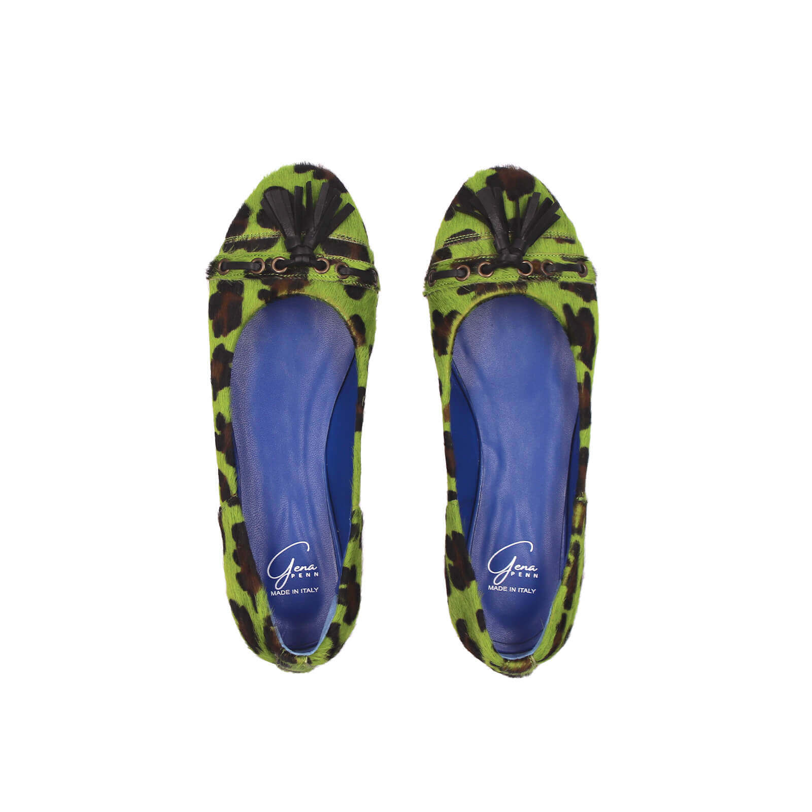 Adia Ballet Flats - Lime Leopard