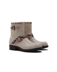 Lillie Ankle Boots - Ivory Python