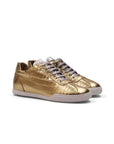 Nia Sneakers - Gold & Silver Crocodile