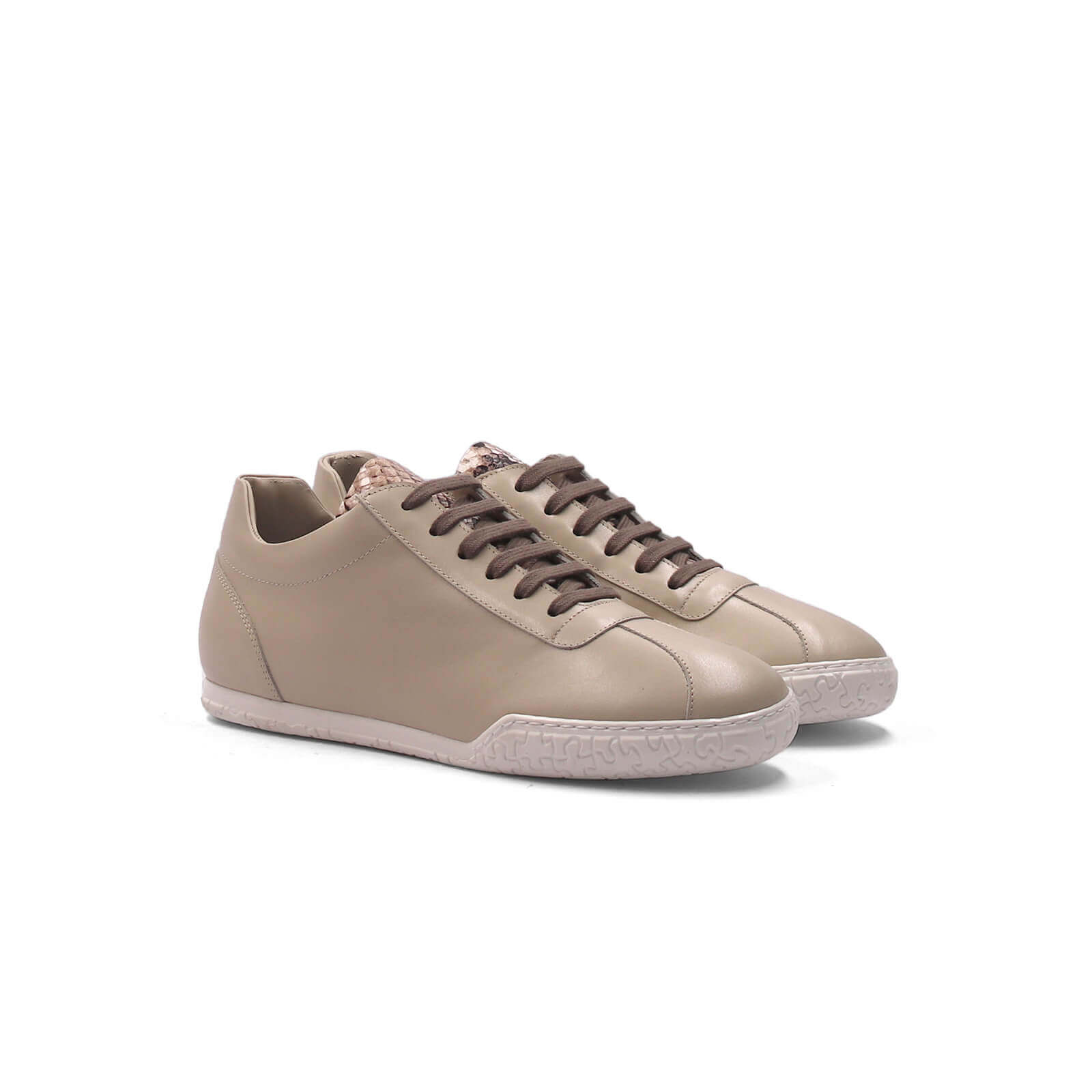 Nia Sneakers - Ivory Python