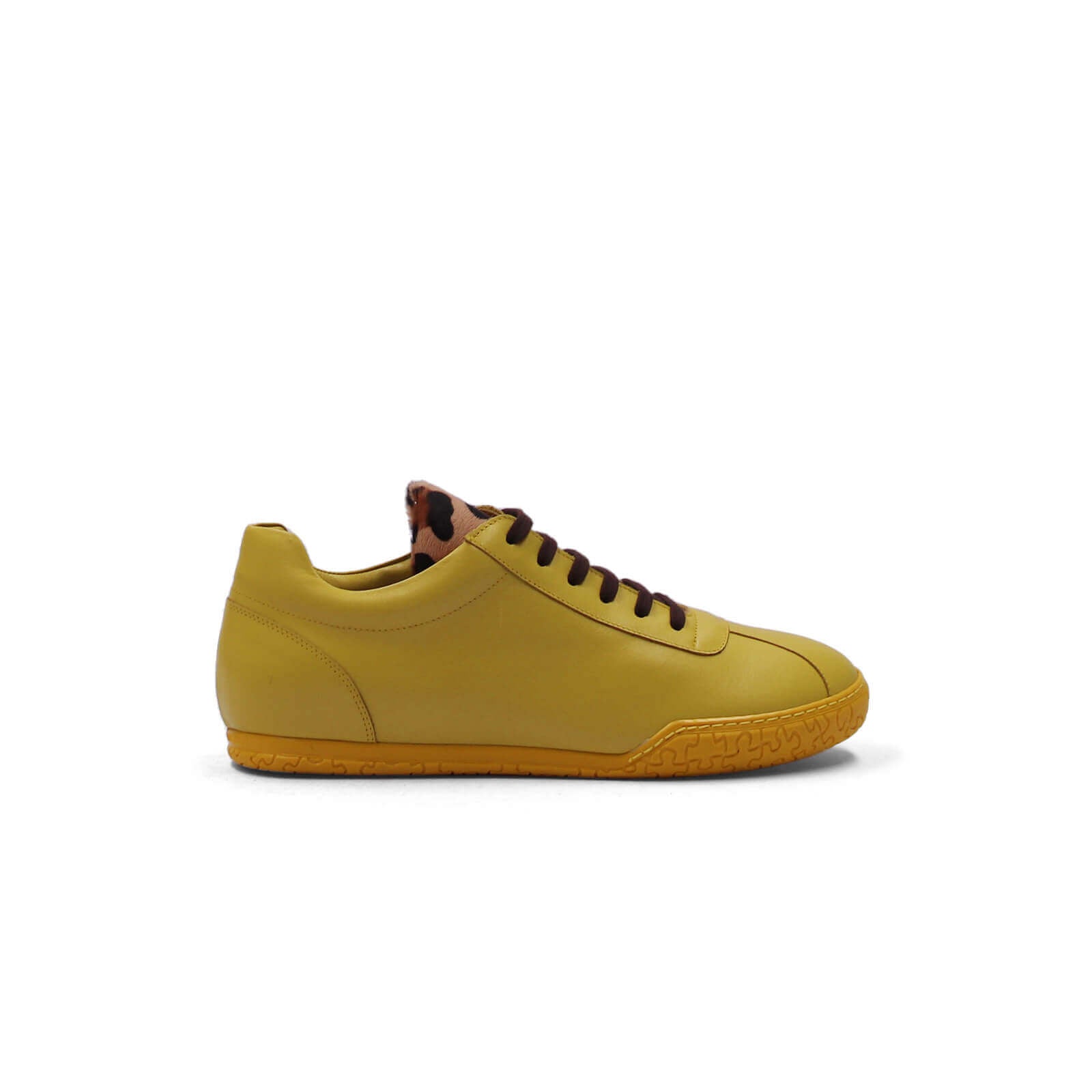 Nia Sneakers - Canary Leopard