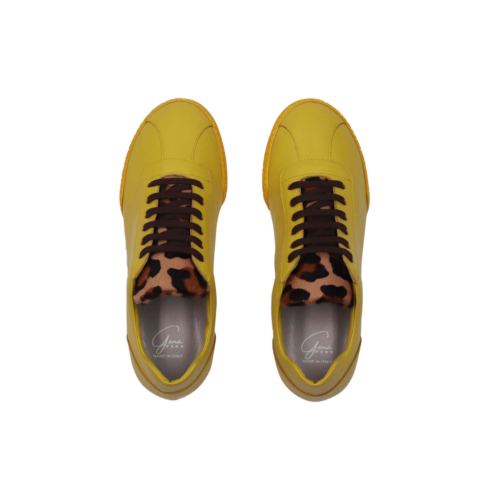 Nia Sneakers - Canary Leopard