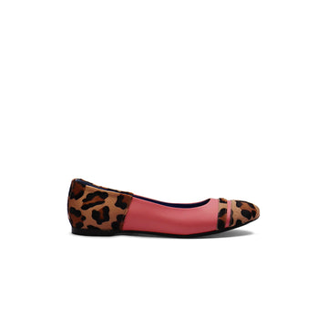 Freddi Ballet Flats - Pink Leopard