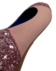Freddi Ballet Flats - Pink Glitter