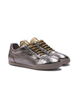 Nia Sneakers - Silver & Gold Crocodile