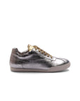 Nia Sneakers - Silver & Gold Crocodile